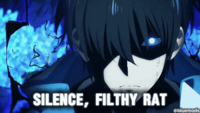Person Saying Silence Filthy Rat GIF