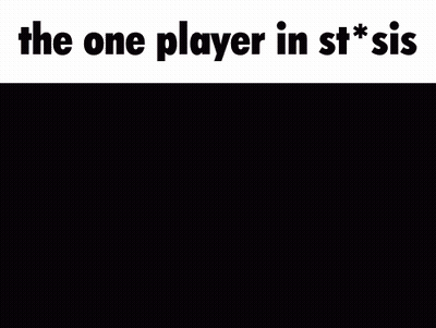Person Saying The One Player In St * Sis GIF