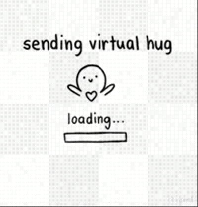 Person Sending Virtual Hug GIF