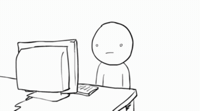 Person Sitting At Computer Asking Seriously GIF