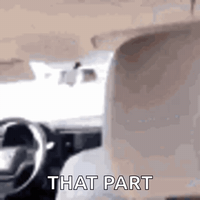 Person Sitting In Car With That Part GIF