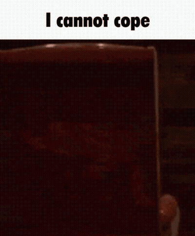 Person Sitting In Chair Saying I Cannot Cope GIF