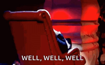 Person Sitting In Chair Saying Well Well Well GIF