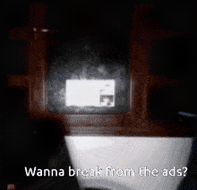 Person Sitting In Dark Room Wanna Break From The Ads GIF