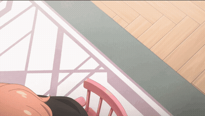 Person Sitting In Pink Chair GIF