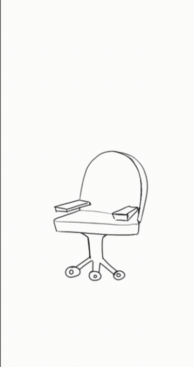 Person Sitting In Wheeled Chair GIF