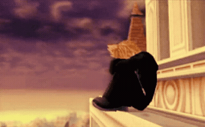 Person Sitting On Balcony Edge Looking Out Window GIF