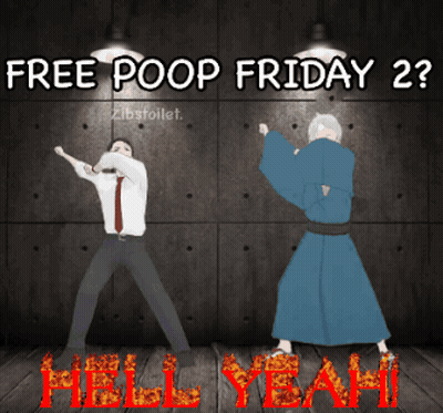 Person Sitting On Toilet With Poo Wall GIF