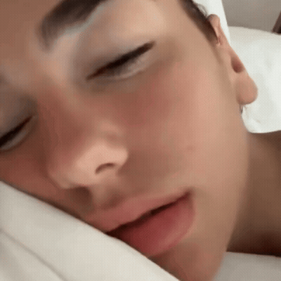 Person Sleeping With Mouth Open GIF