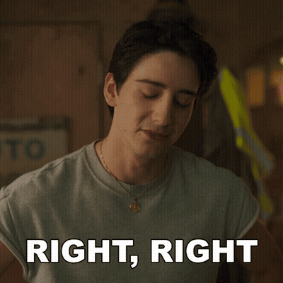 Person Smiling Saying Right Right GIF