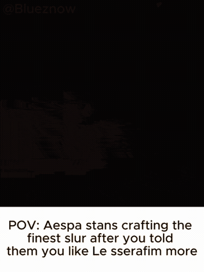 Person Smoking Cigarette Pov Aespa Stans Crafting Finest Slur GIF
