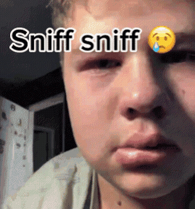 Person Sniff Sniff GIF