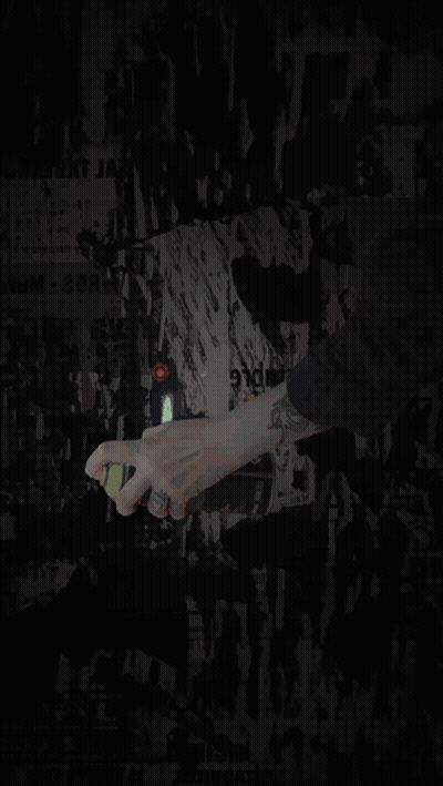 Person Spraying Paint On Wall With J-BL GIF