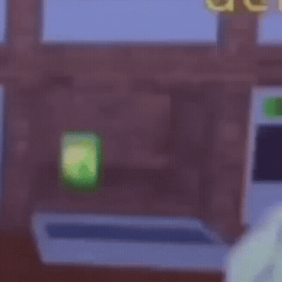 Person Standing By Brick Wall With Sign GIF