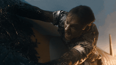 Person Standing In Clouds Feet In Air GIF