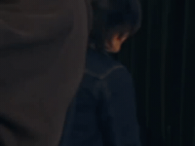 Person Standing In Dark Room Saying Nag Walk Out Na GIF