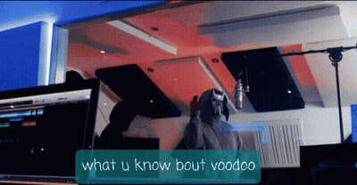 Person Standing In Front Of Microphone Saying What GIF