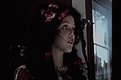 Person Standing In Front Of Window With Face Covered In Liquid GIF