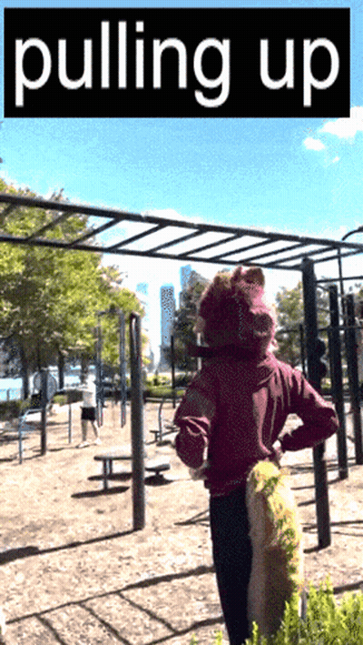 Person Standing In Park Poster GIF