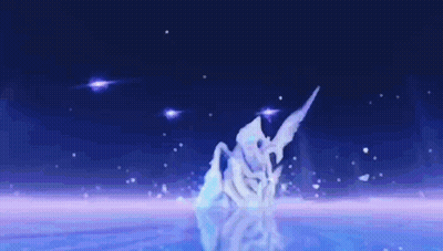 Person Standing In Water With Arms Outstretched GIF