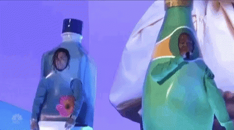 Person Standing Next To Water Bottle GIF