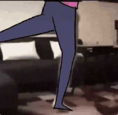 Person Standing On One Leg In Living Room GIF