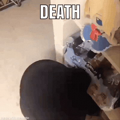 Person Standing With Stuffed Animal And Soda GIF