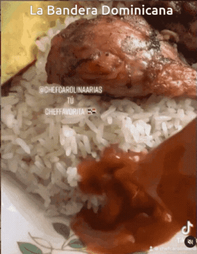 Person Stirring Rice In Pot With Binston In Blue Letters GIF