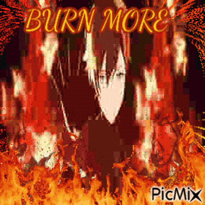 Person Surrounded By Flames Burn More GIF