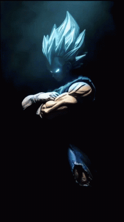 Person Surrounded By Purple Aura GIF