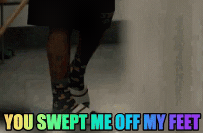 Person Sweeping You Swept Me Off My Feet GIF