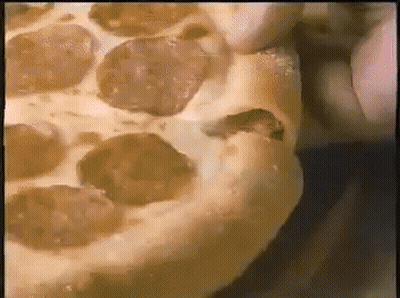 Person Taking Pepperoni Pizza From Box Beside Pepsi Bottle GIF