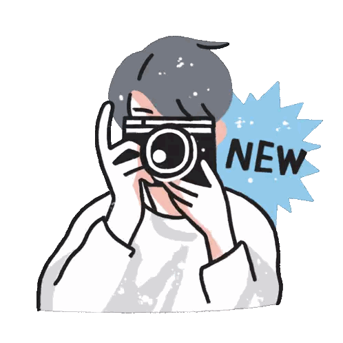 Person Taking Photo With New Sticker