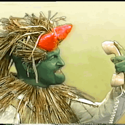 Person Talking To Telephone Without Manners GIF