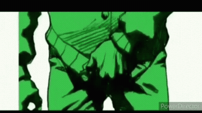 Person Torso Green And Black Background GIF