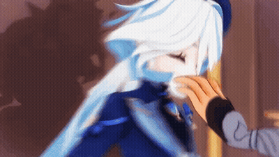 Person Touching Girl's Face GIF