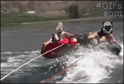 Person Towed By Boat 4Gifs.com GIF