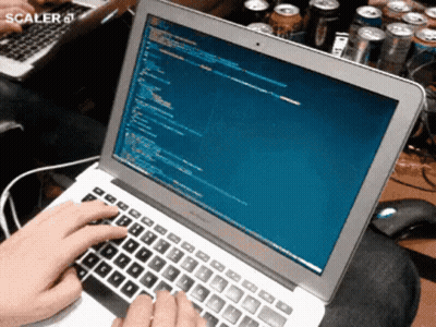 Person Typing On Laptop Scaler 4 GIF