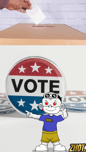 Person Voting Ballot GIF