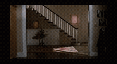 Person Walking Down Stairs GIF
