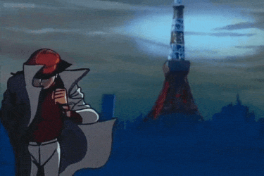 Person Walking Down The Streets Wearing A Coat And A Cap With Attitude Purewhiteash GIF
