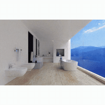 Person Walking Down Wooden Stairs GIF