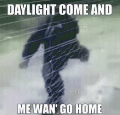 Person Walking In Snow Daylight Come And Me Wan' Go Home GIF