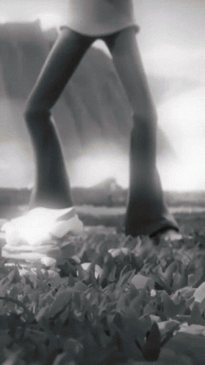 Person Walking On Rocky Surface GIF