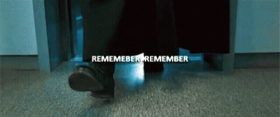 Person Walking Through Door Remember Remember GIF