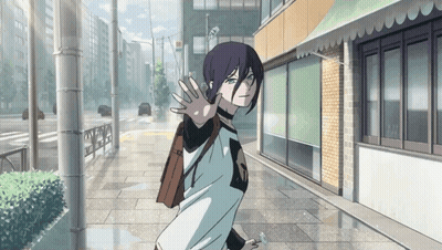 Person Walking With Hand Out GIF