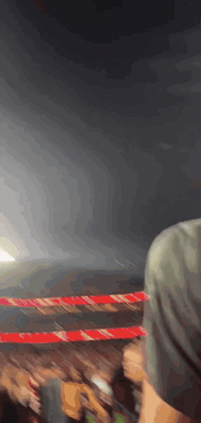 Person Watching Wrestling Match In Ring GIF