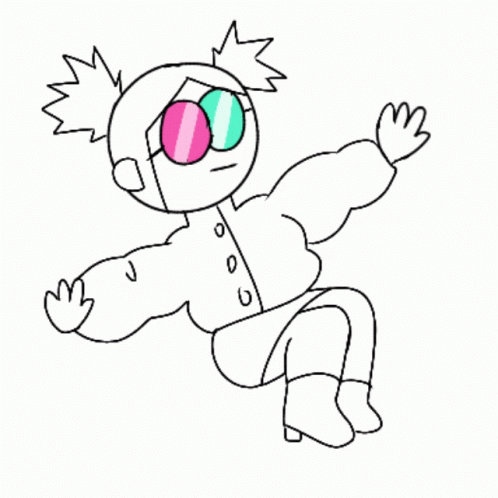 Person Wearing 3D Glasses And Jacket GIF