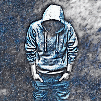 Person Wearing a Hoodie
