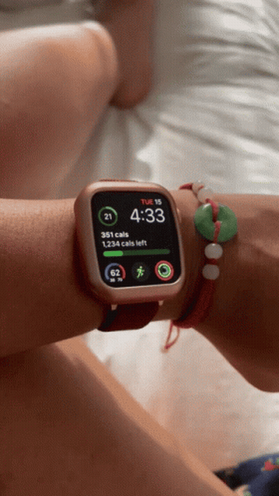 Person Wearing Apple Watch Showing 4:33 GIF